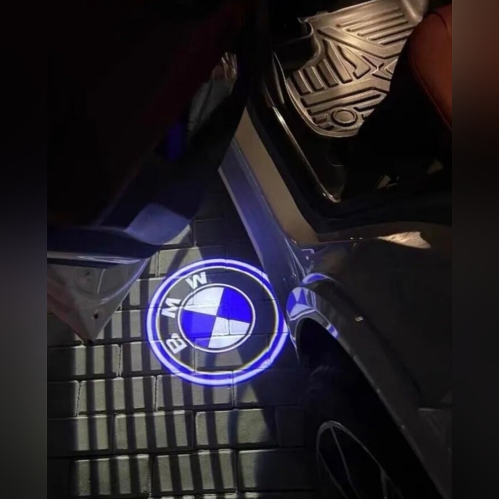 2 new wireless BMW door Projector logo lights. WIRED AVAILABLE MOST CARS AVA…